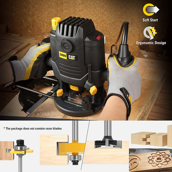 CAT DX89 2100Watt 12mm Profesyonel El Frezesi 