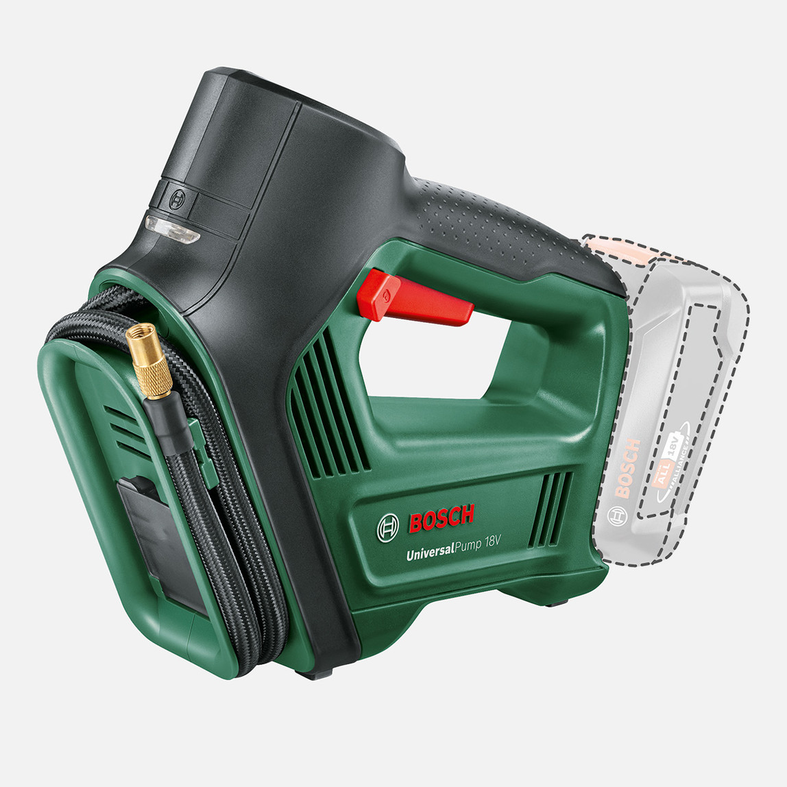    Bosch Universal Pump 18V Solo Akülü Hava Kompresörü  (Akü ve Şarj Cihazı Dahil Değildir.) 