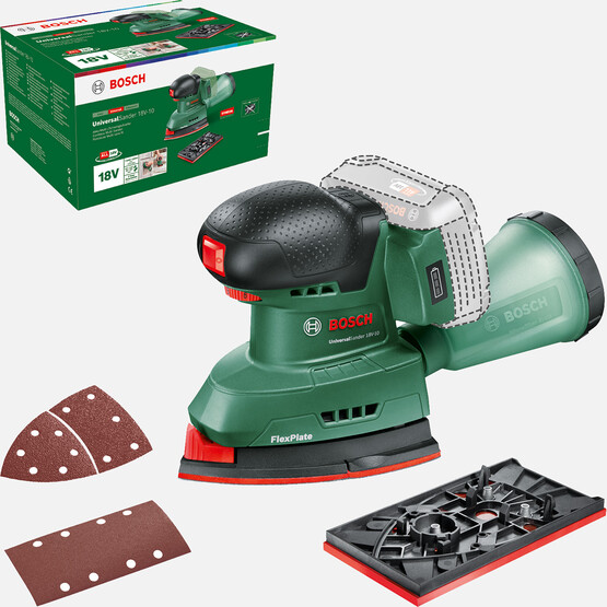 Bosch Universal Sander 18V-10 Akülü Titreşimli Delta Zımpara -Solo (Akü ve Şarj Cihazı Dahil Değildir.)