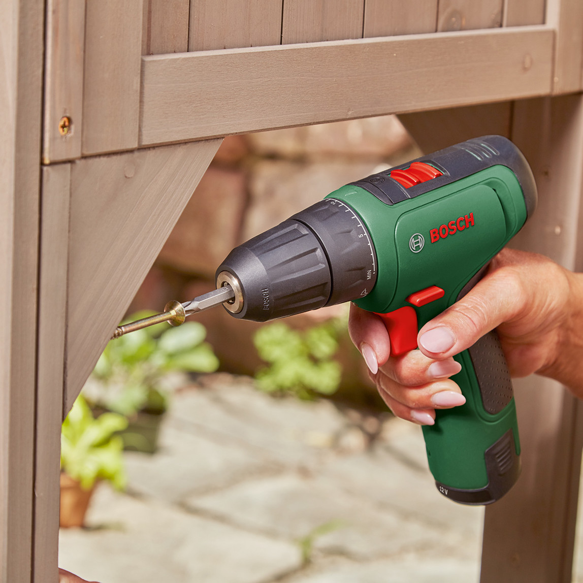    Bosch EasyDrill 1200 Solo Akülü Vidalama (Akü ve Şarj Cihazı Dahil Değildir.) 