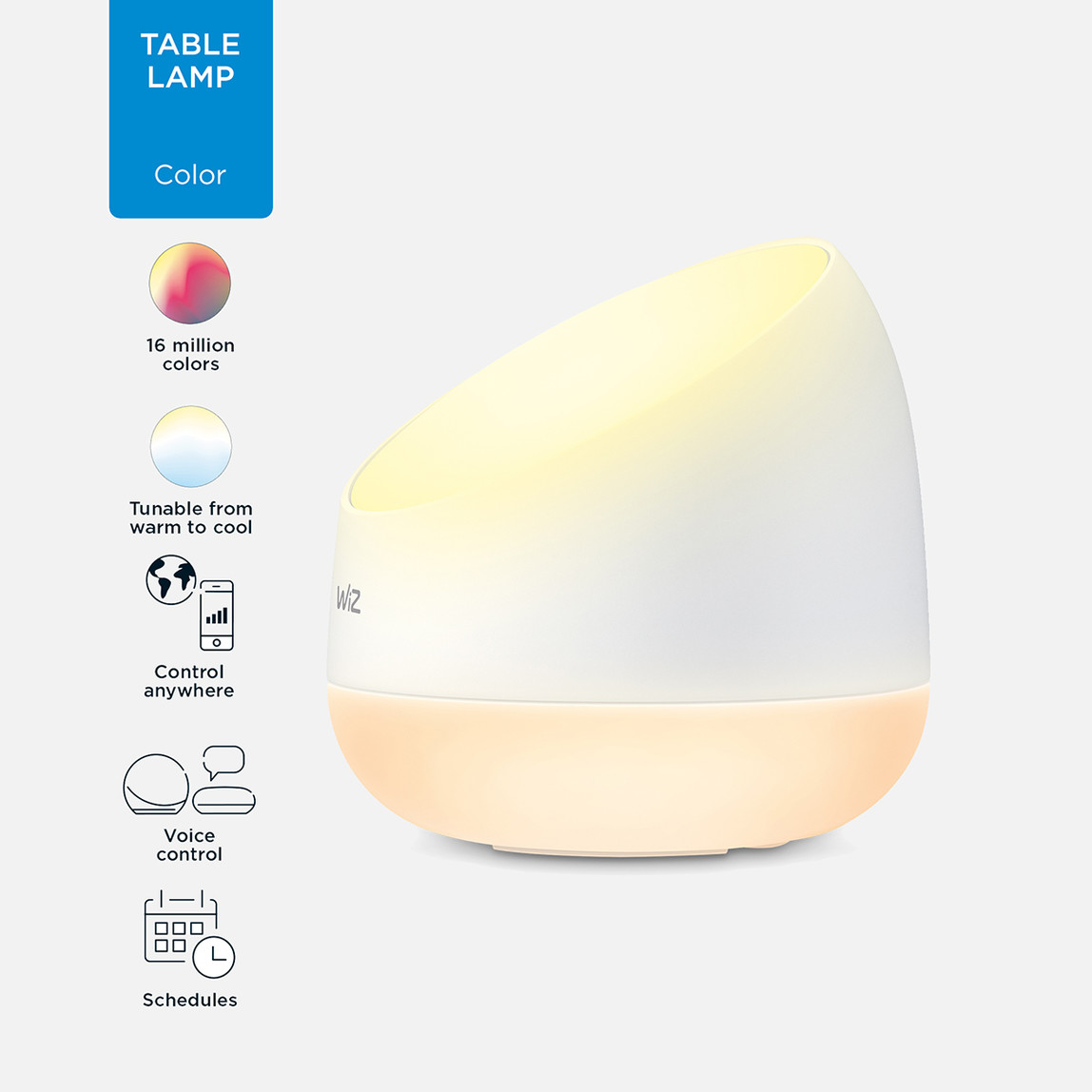    Wiz Squire Taşınabilir Renkli  Akıllı Masa Lambası 