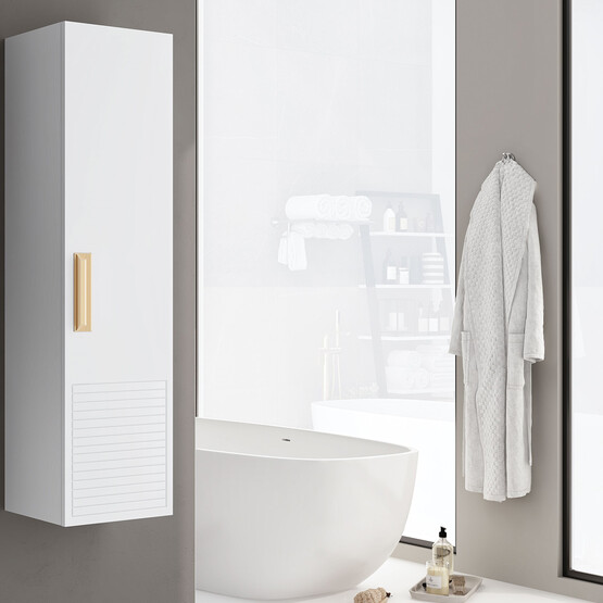 Gold Banyo Oscar 40 cm Banyo Boy Dolabı Beyaz