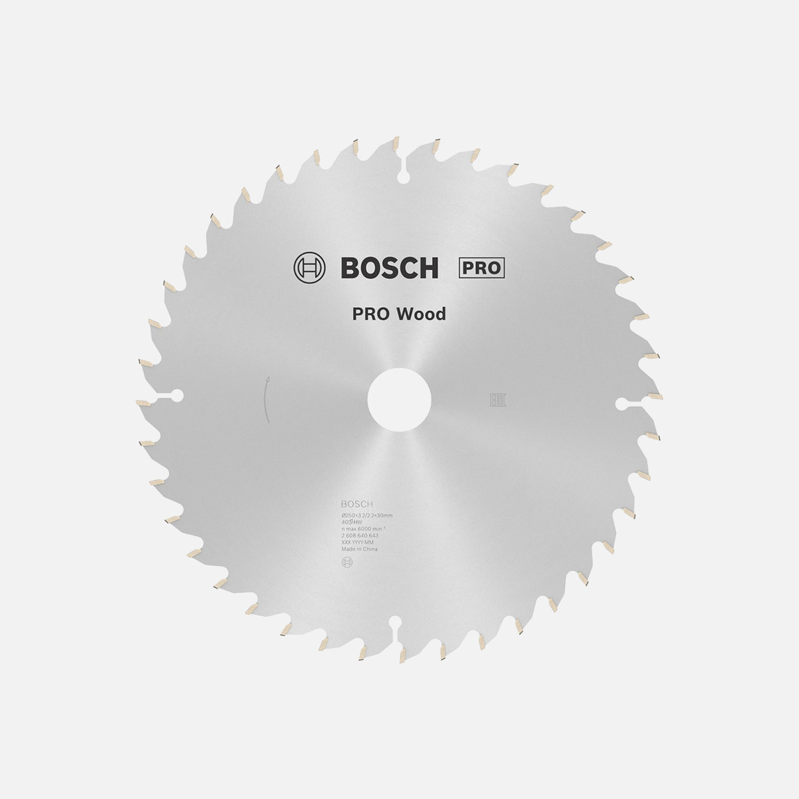    Bosch 2608640643 dairesel testere bıçağı Optiline Wood 250 x 30 x 3,2 mm, 40 