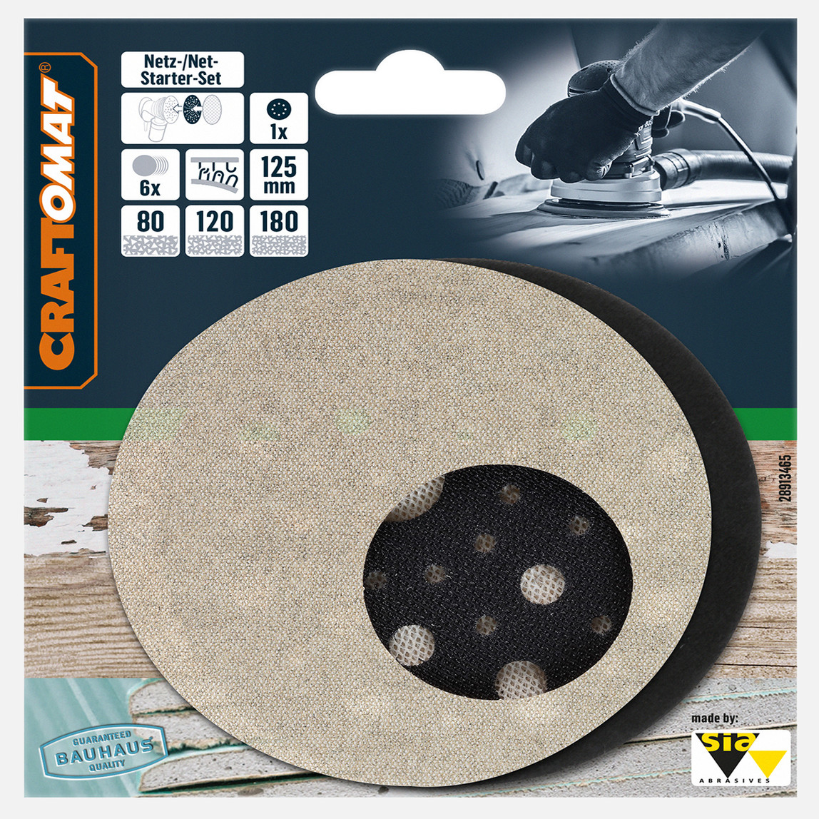    Craftomat Zımpara Kağıdı 125 mm 7-Pc 