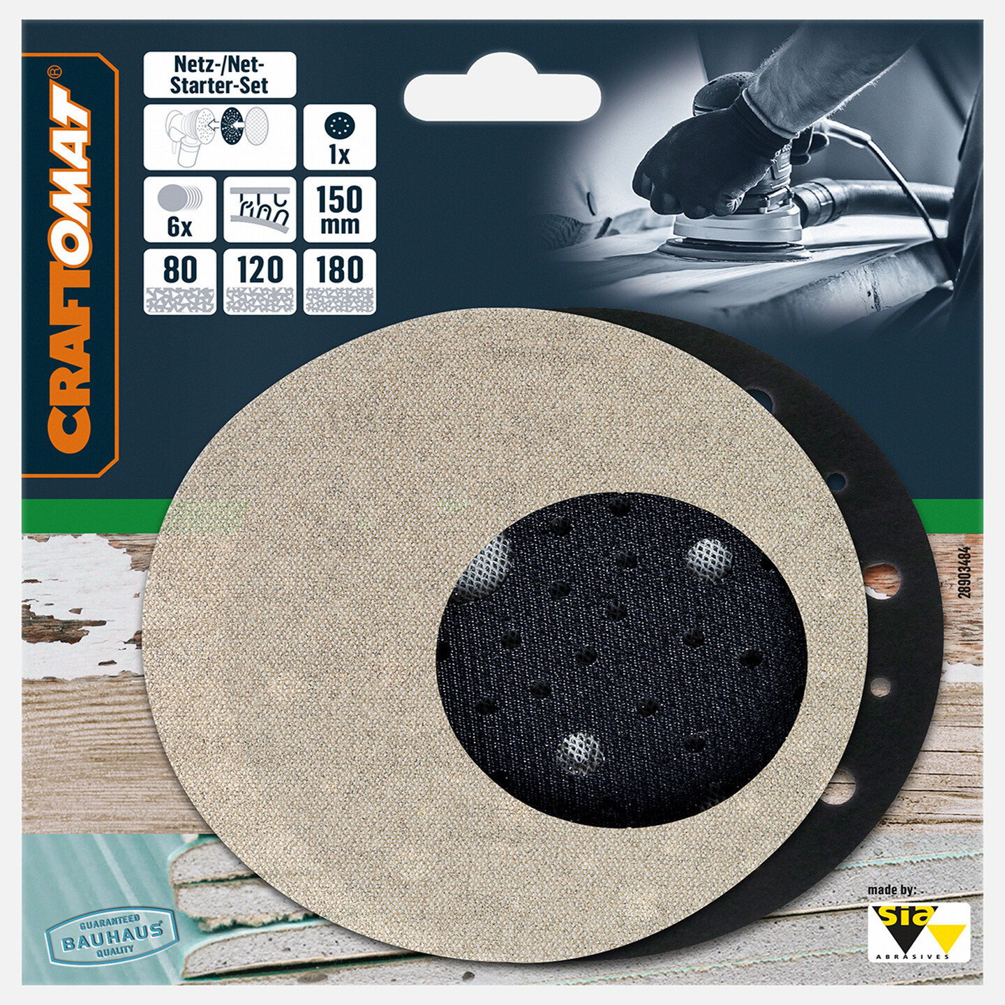 Craftomat Zımpara Kağıdı 150 mm 7-Pc - Bauhaus