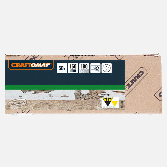 Craftomat Zımpara Kağıdı G180, 150 mm, 6D