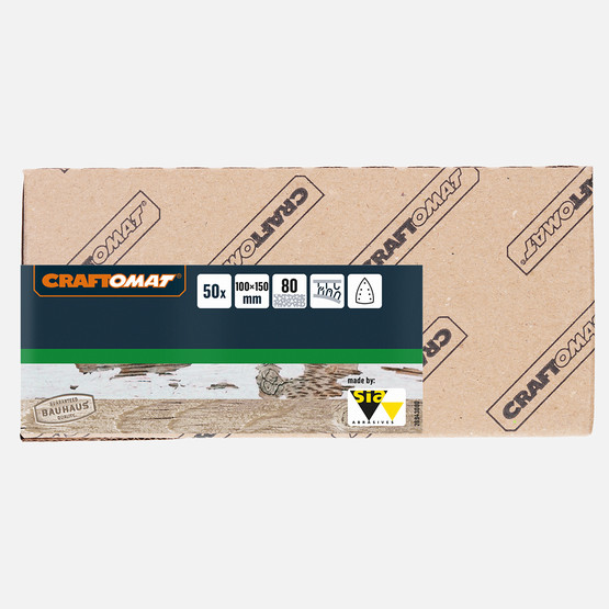 Craftomat Zımpara Kağıdı 7D 100 X 150 mm, G 80 10 Parça