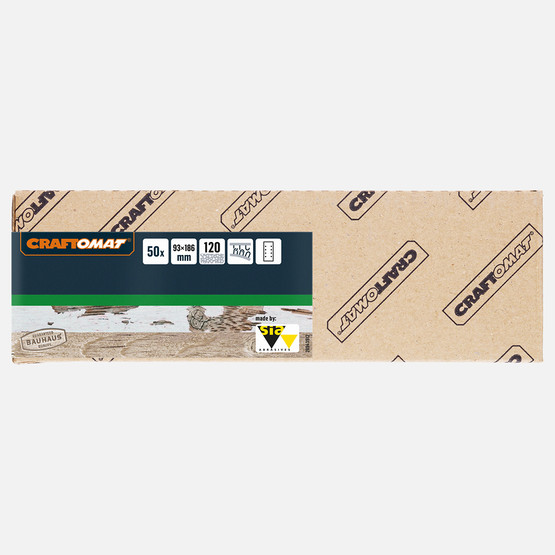 Craftomat Zımpara Kağıdı 8D 93 X 186 mm, G 120 50-Pc