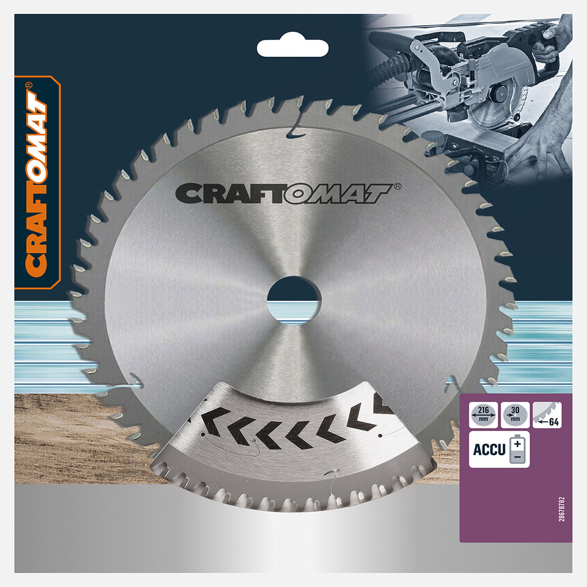    Craftomat Daire Testere Bıçağı 216X2.2/1.6X30 T64 