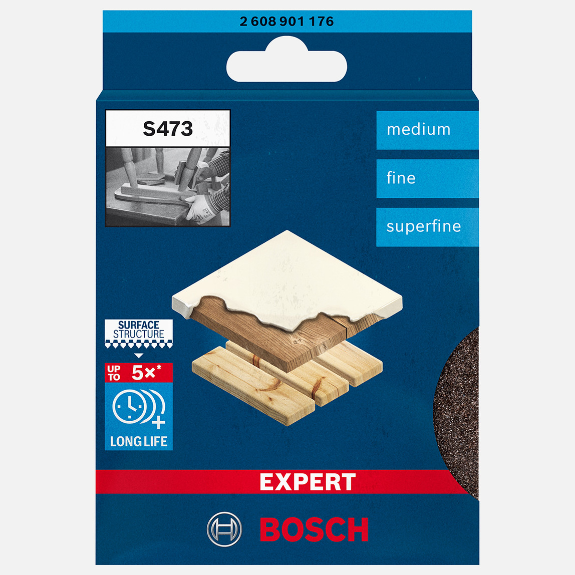    Bosch Exp Sünger Zımpara S473 Best For Çift Taraflı 3'lü 
