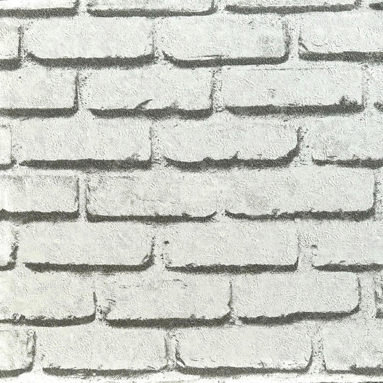 Golden 3D Tuğla Beyaz Duvar Kağıdı 52 cm x 10 m