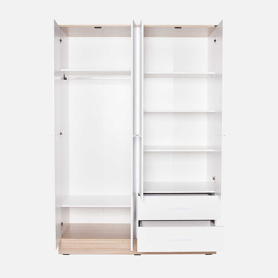 Adore Base 4 Kapılı 2 Çekmeceli Gardırop Beyaz
 