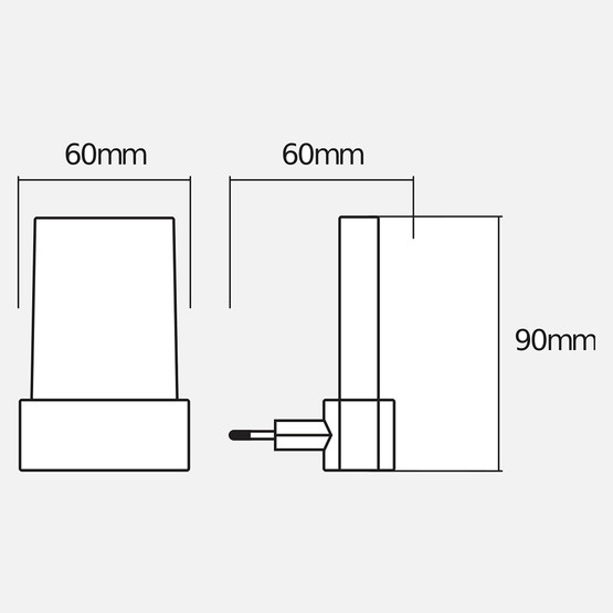 Lunetta Shine Rgb Wt 6Xblı1 Renkli Gece Lambası  