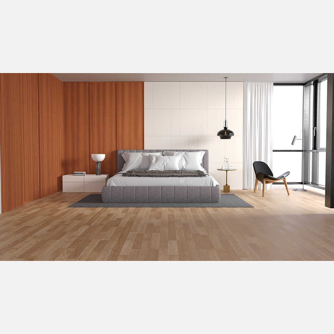    Terraclick Beyaz Meşe 31.Sınıf Laminat Parke Derzsiz 1205,5x191,7x8 mm 2,3071 m² 