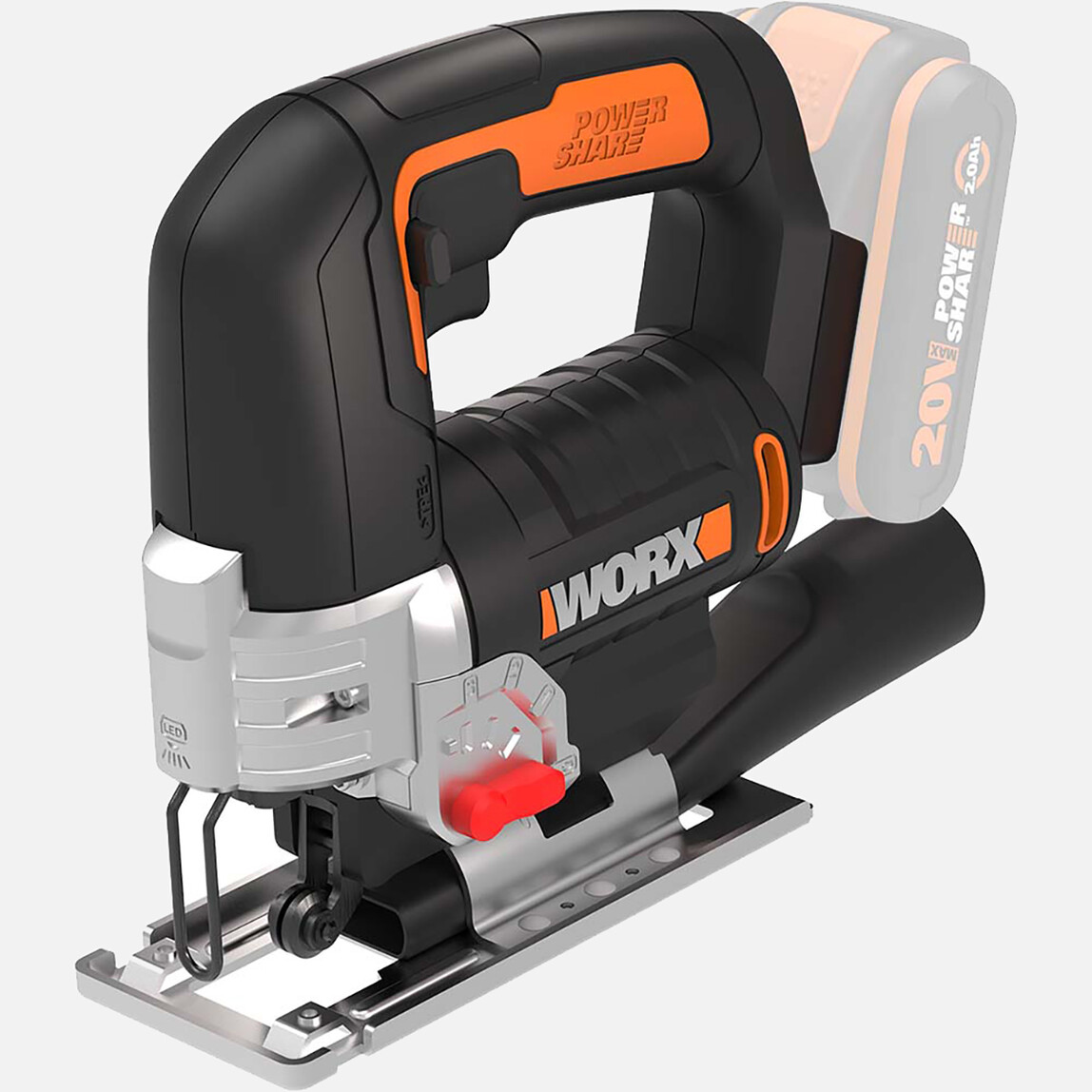    Worx WX543.9 20Volt Profesyonel Dekupaj Testere (Akü Dahil Değildir)  