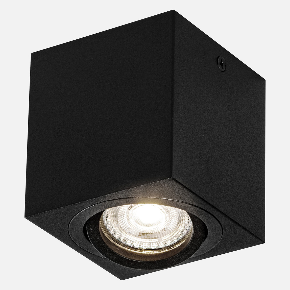    Surface Square BK Gu10 Tekli Sıva Üstü Led Spot 
