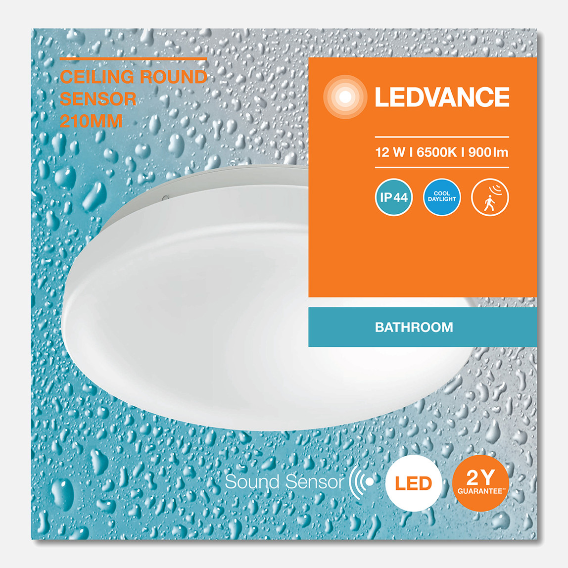    Led Plafonyer Sensörlü 12W Beyaz Ceiling Round210 12W  