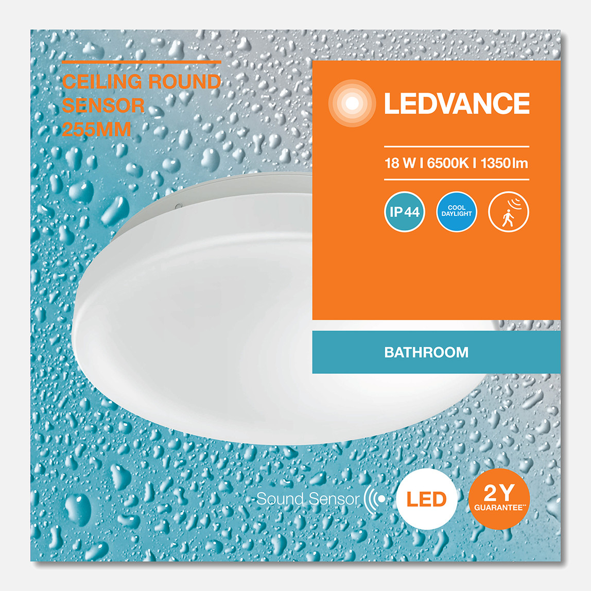    Led Plafonyer Sensörlü 18W Beyaz Ceiling Round255 18W  