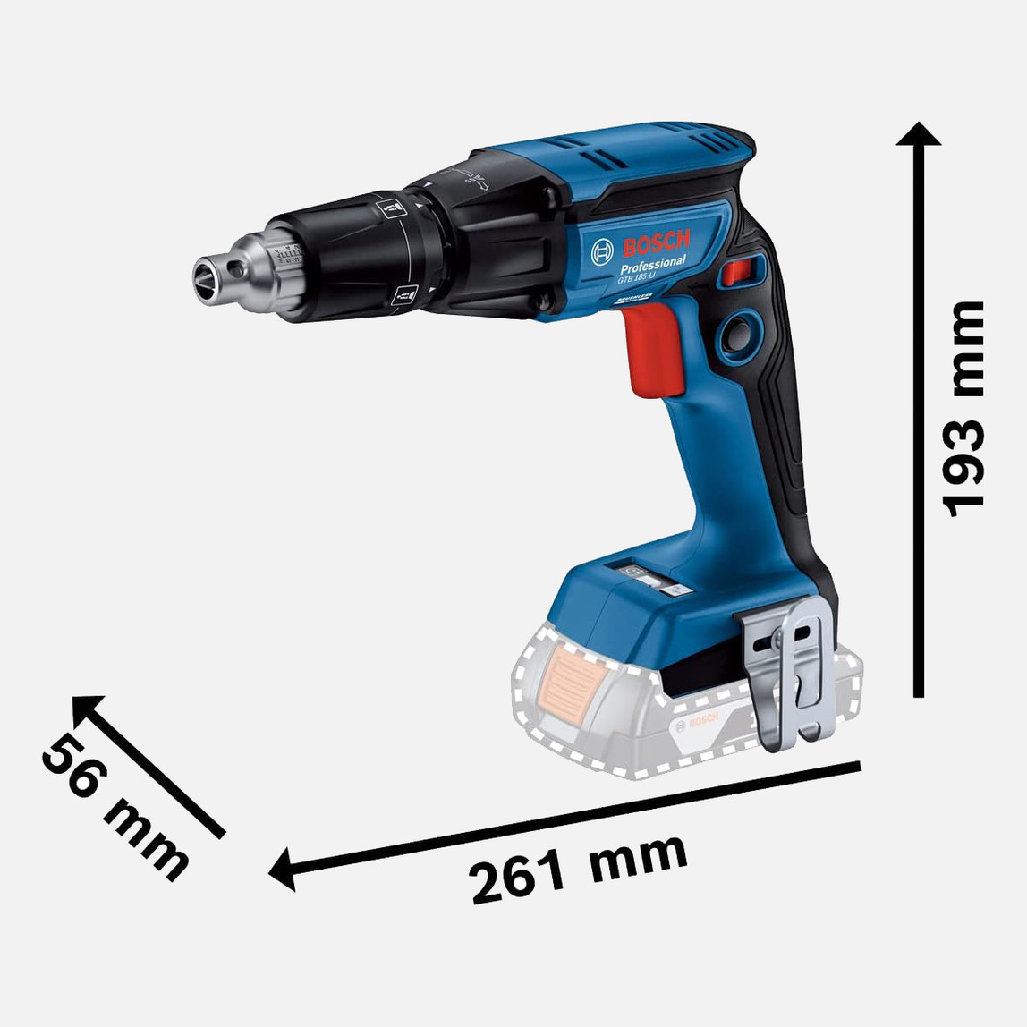    Bosch GTB 185-LI 2 x 2.0 Ah. Akülü Vidalama  