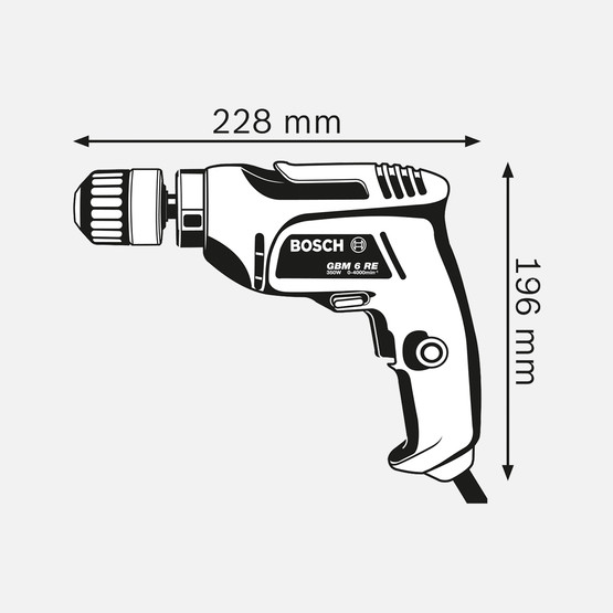 Bosch GBM 6RE Darbesiz Matkap 