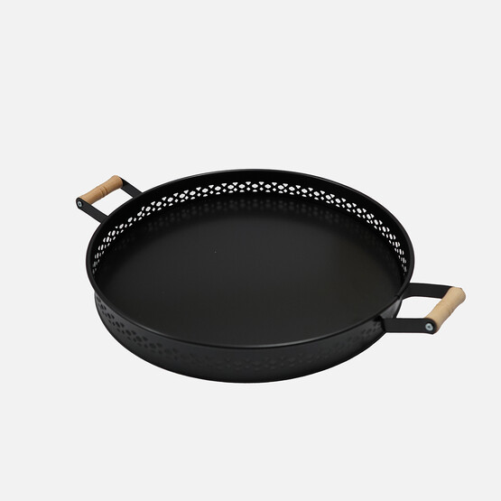 Evstyle Metal Village Tepsi 38cm Siyah