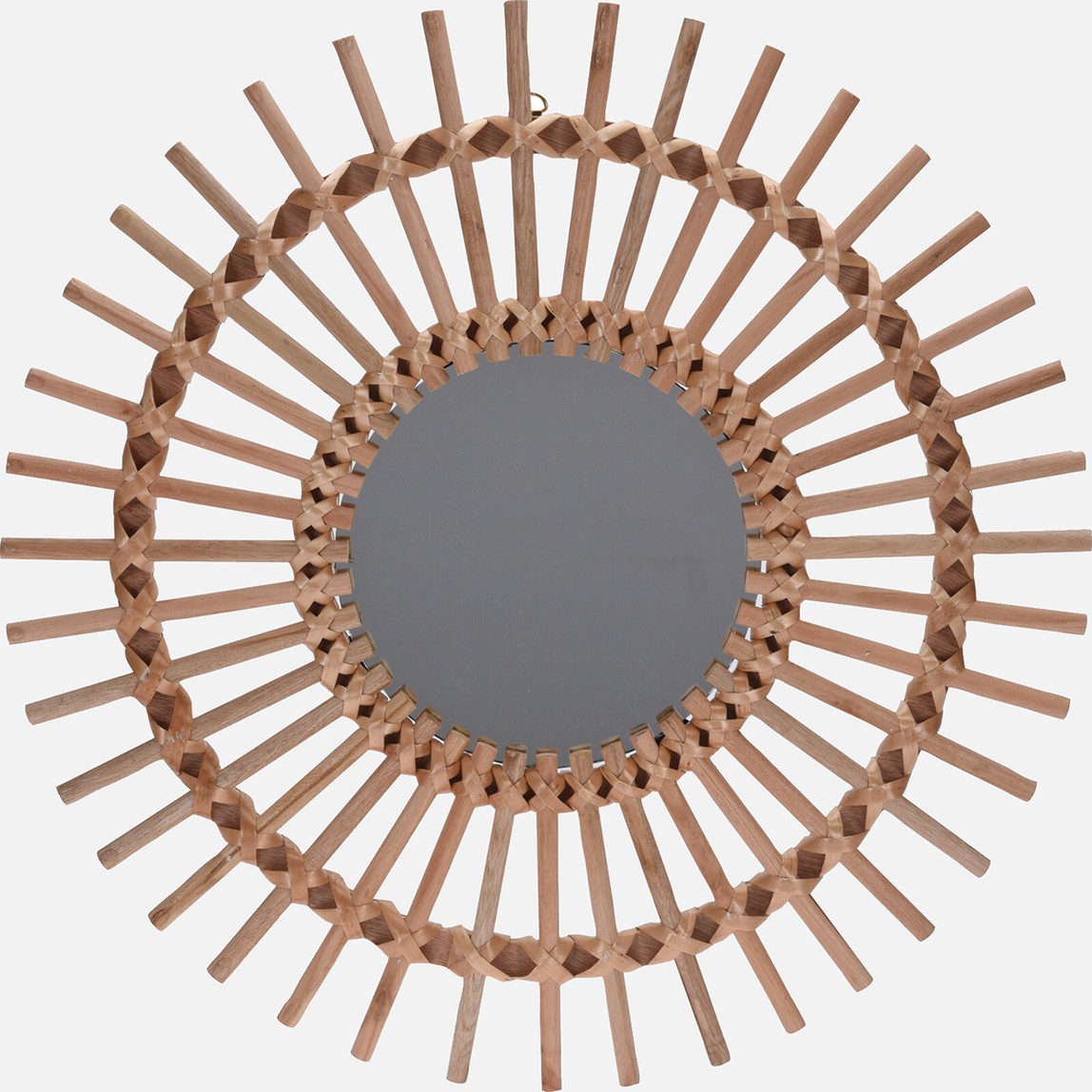    Naturel Ahşap Ayna 50 cm 