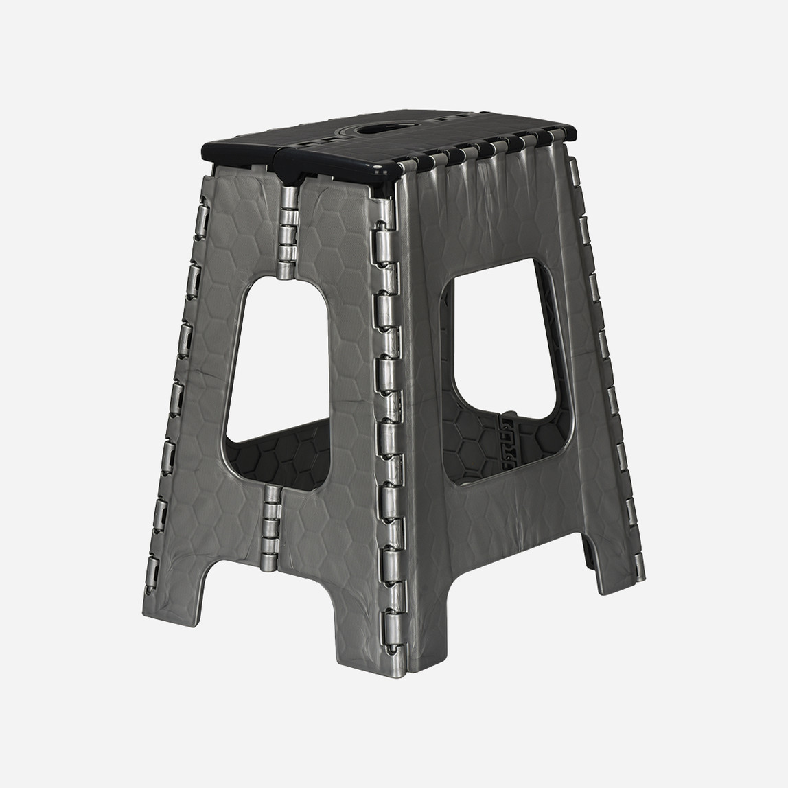    Katlanır Tabure Merdiven Uzun Gri  