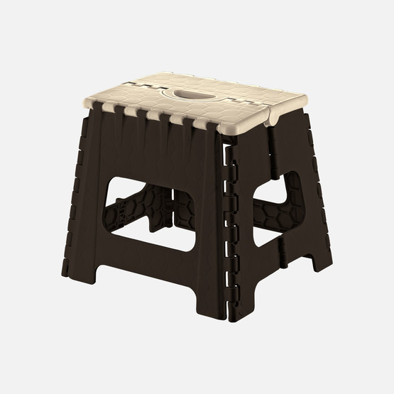 Katlanır Tabure Merdiven Kısa Kahverengi 