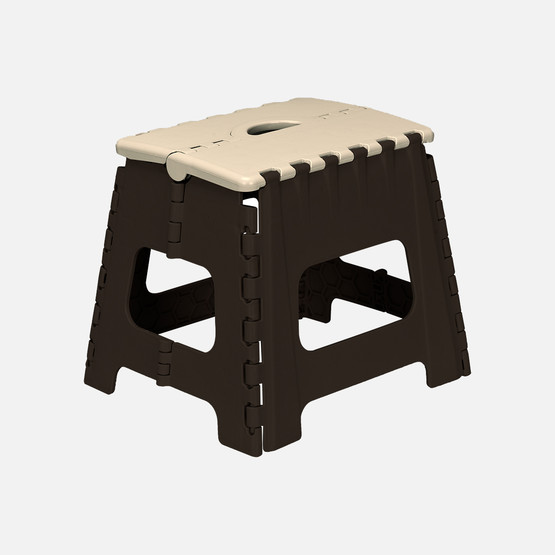 Katlanır Tabure Merdiven Kısa Kahverengi 