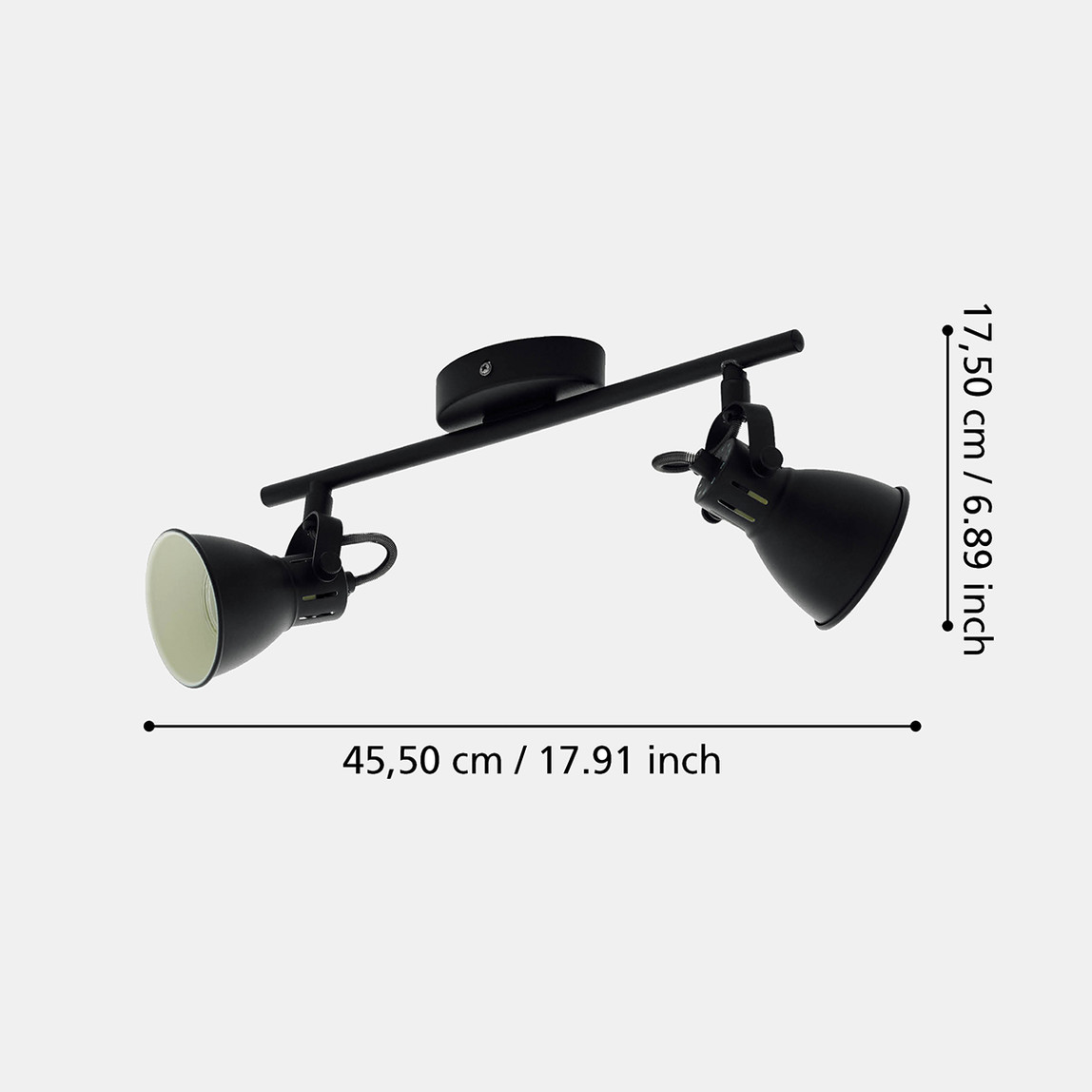    Seras 3 W Siyah Gu10 2'li Sıva Üstü Led Spot 