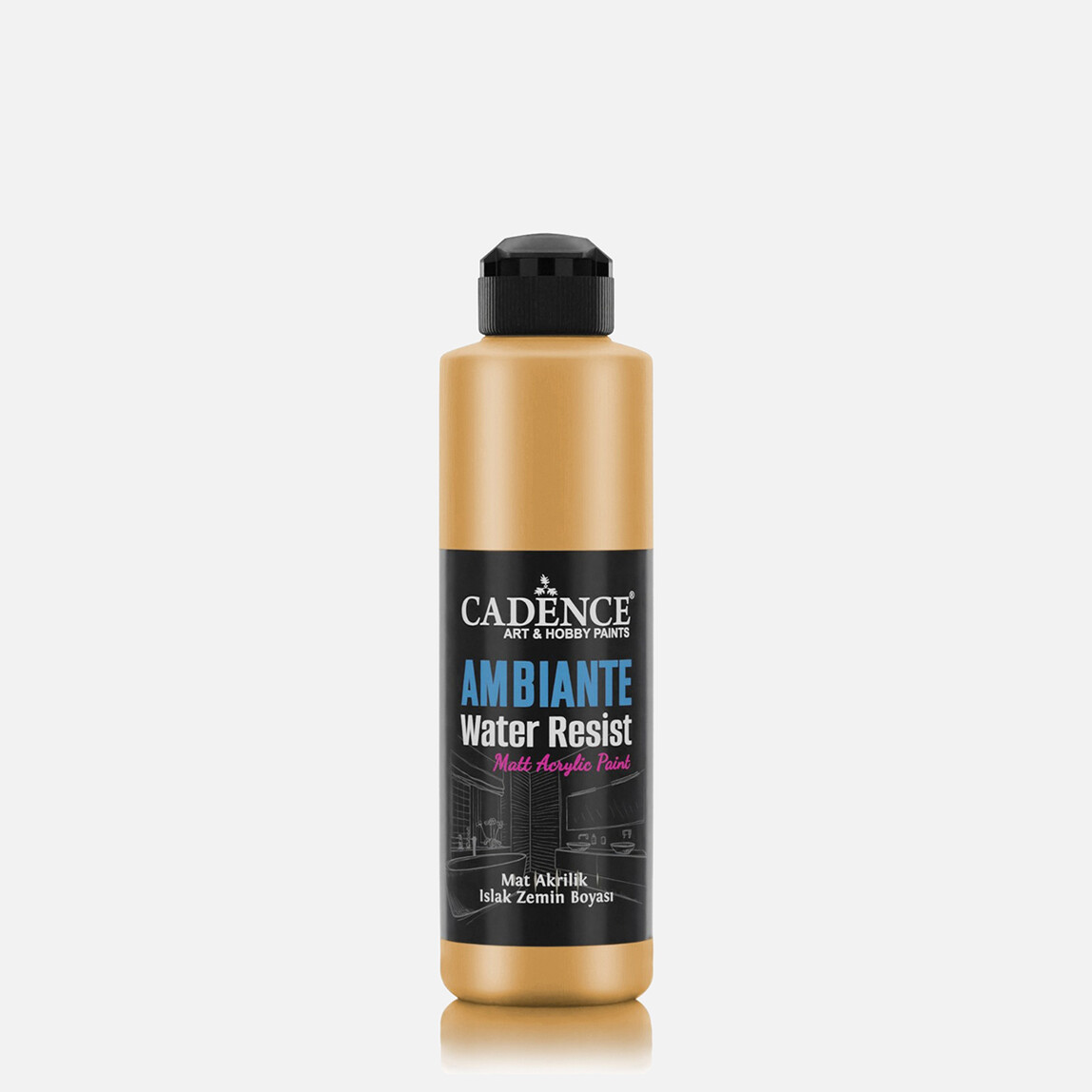    Ambiente Akrilik Antrasit Altın 250ml Kat 1 AWM04 