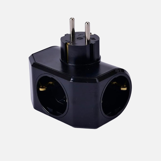  Yonca Plus Siyah 3'lü Çocuk Korumalı Topraklı Priz 