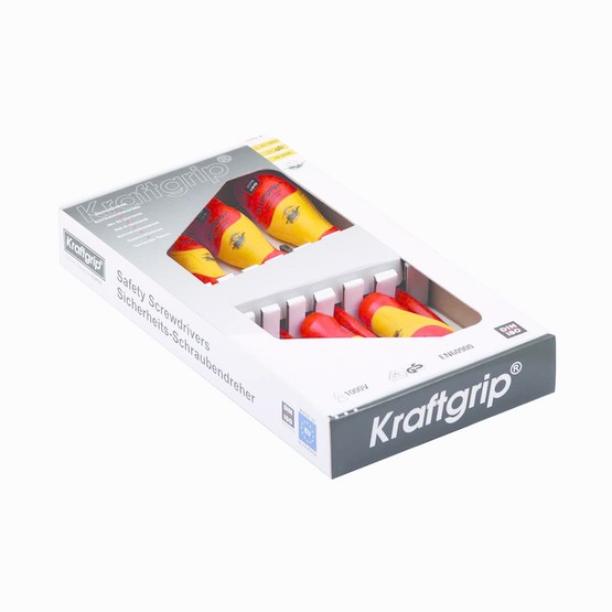 Kraftgrip 43904 Tornavida Takımı Düz Ve Yıldız Uçlu 7 Parça 1000 V 