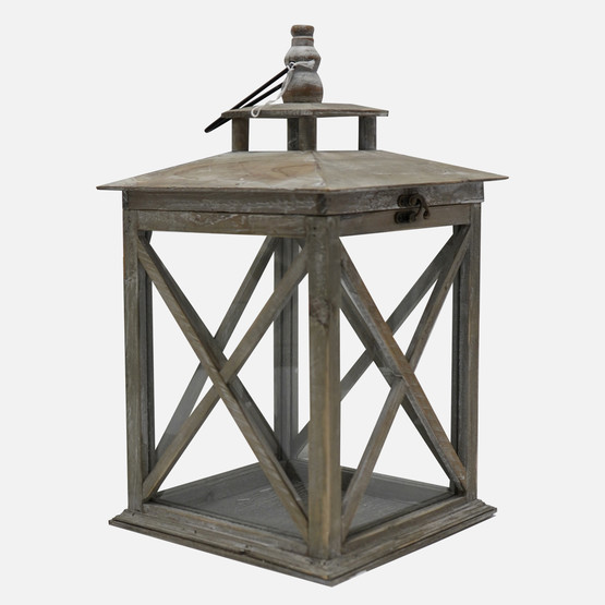 Dekoratif Kahve Fener 44cm 