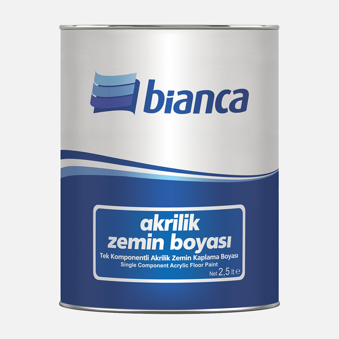    Bianca 2,5 L Akrilik Zemin Boyası Beyaz  