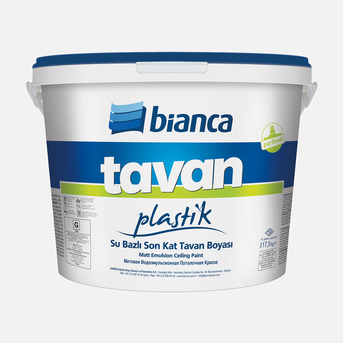    Bianca 17,5 KG Tavan Plastik Boya Beyaz  