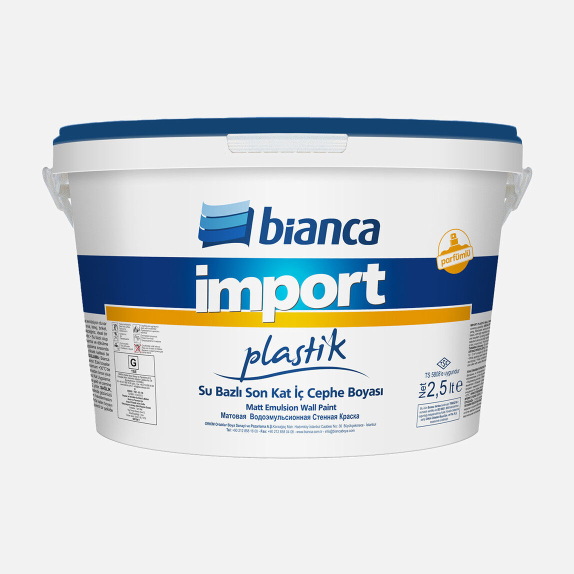    Bianca 2,5 L İmport Plastik Boya Beyaz  