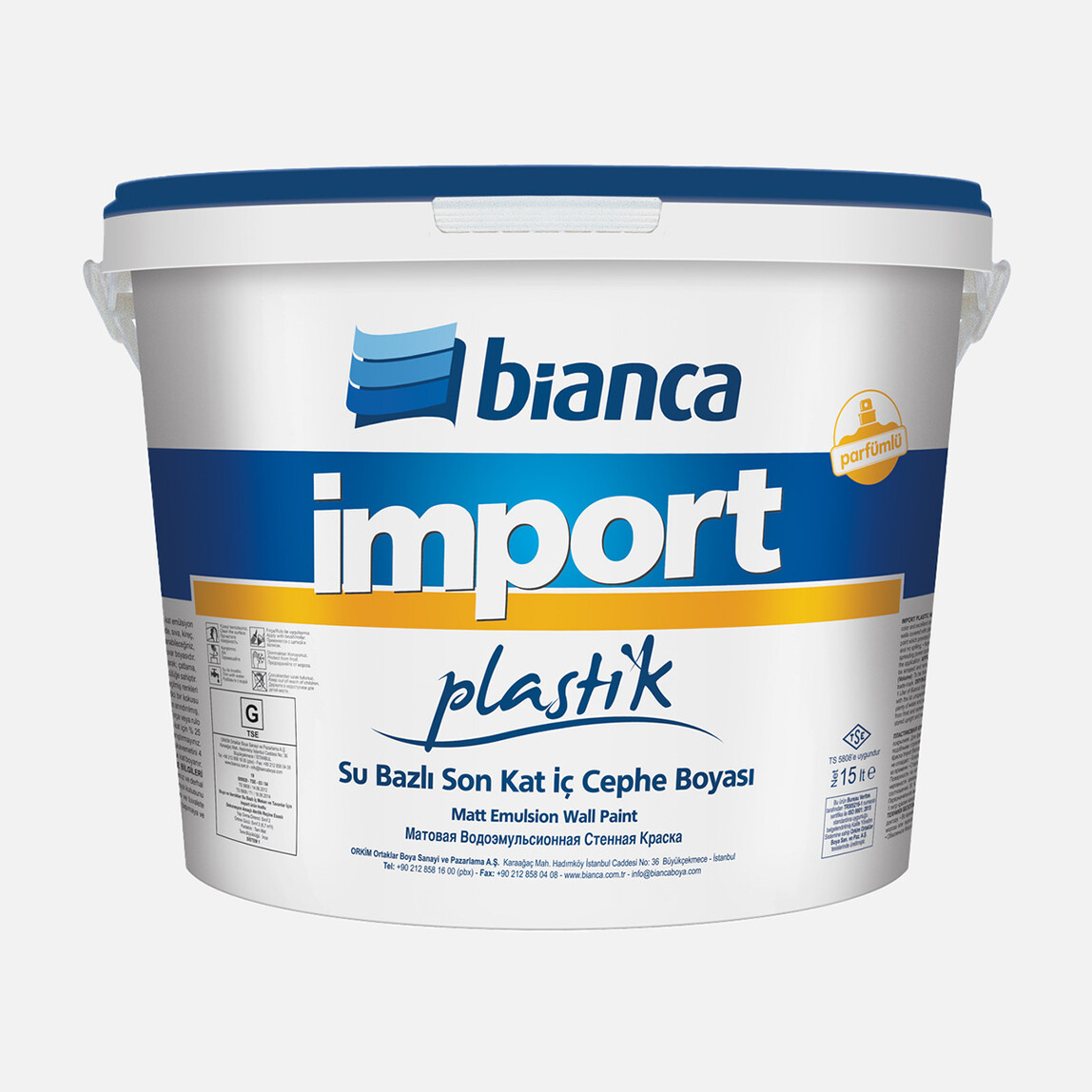    Bianca 15 L İmport Plastik Boya Beyaz  