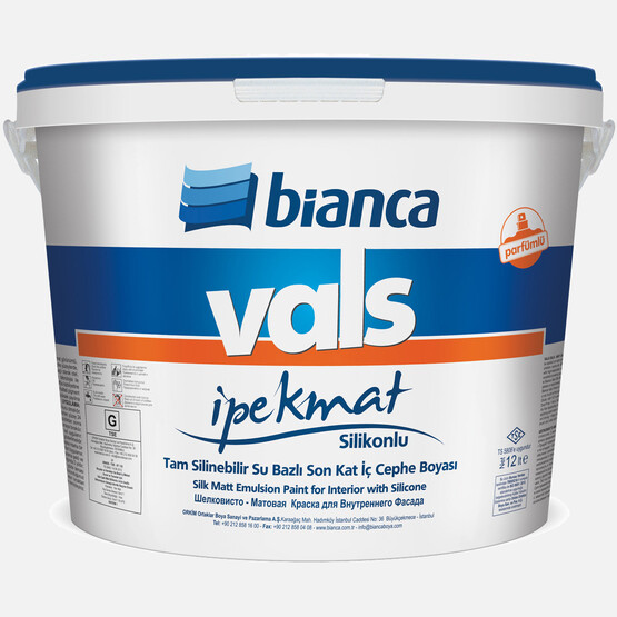 Bianca 12 L Vals İpek Mat Silikonlu Boya B3