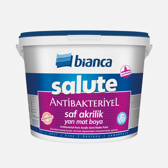 Bianca Salute Saf Akrilik Antibakteriyel Yarı Mat B2 Bazı Boyası 15 Lt
