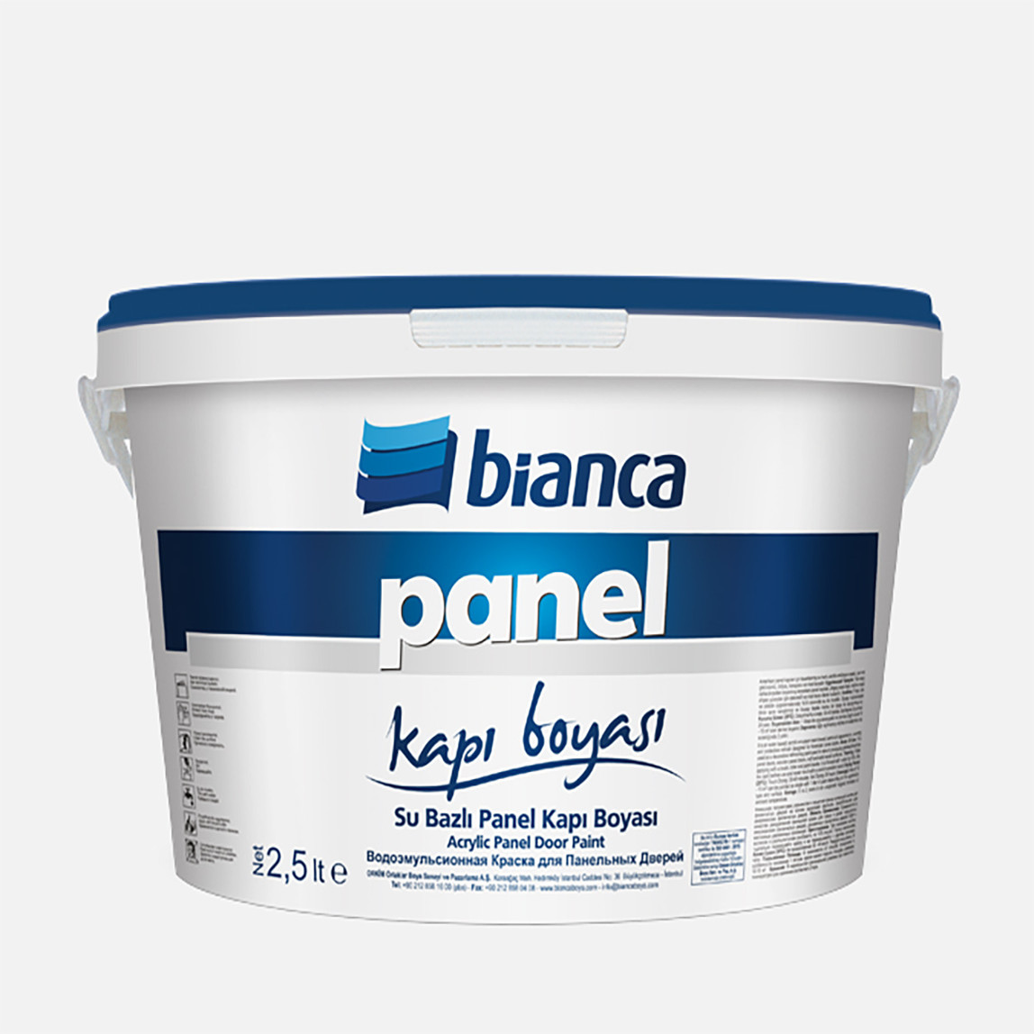    Bianca Panel Kapı Boyası Beyaz 2,5L  