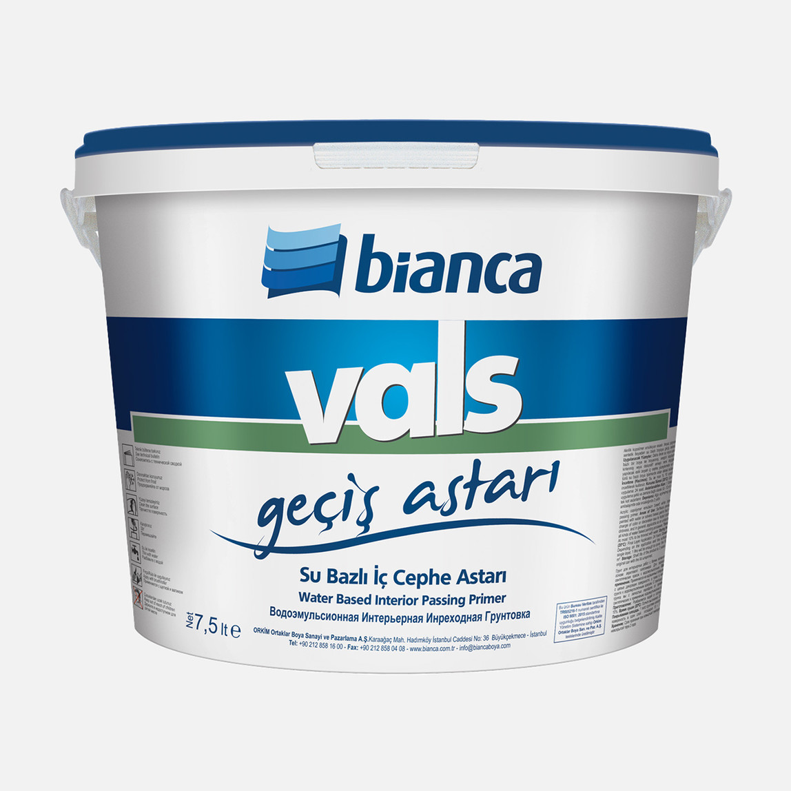    Bianca 7,5 L Vals Geçiş Astarı Beyaz   