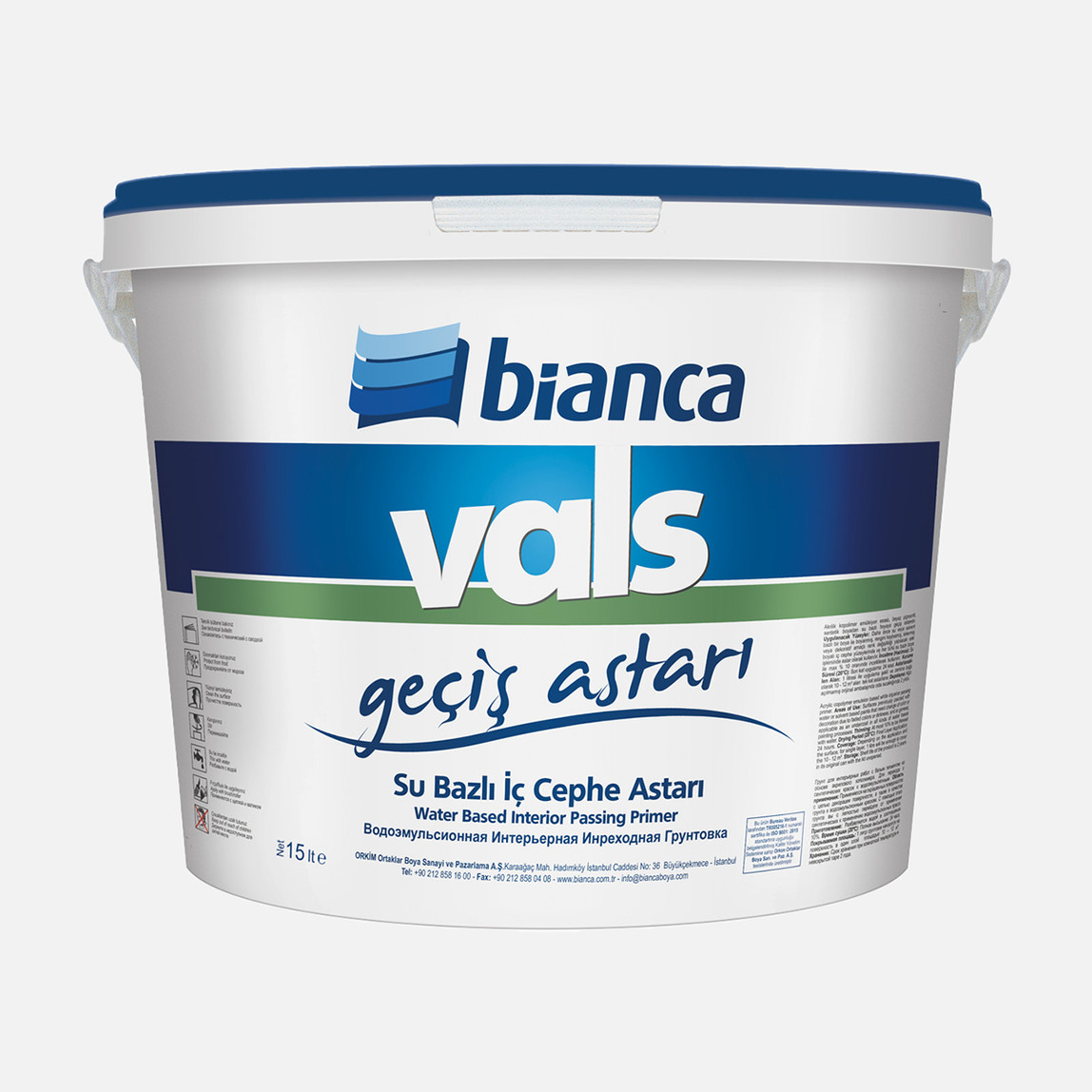    Bianca 15 L Vals Geçiş Astarı Beyaz   