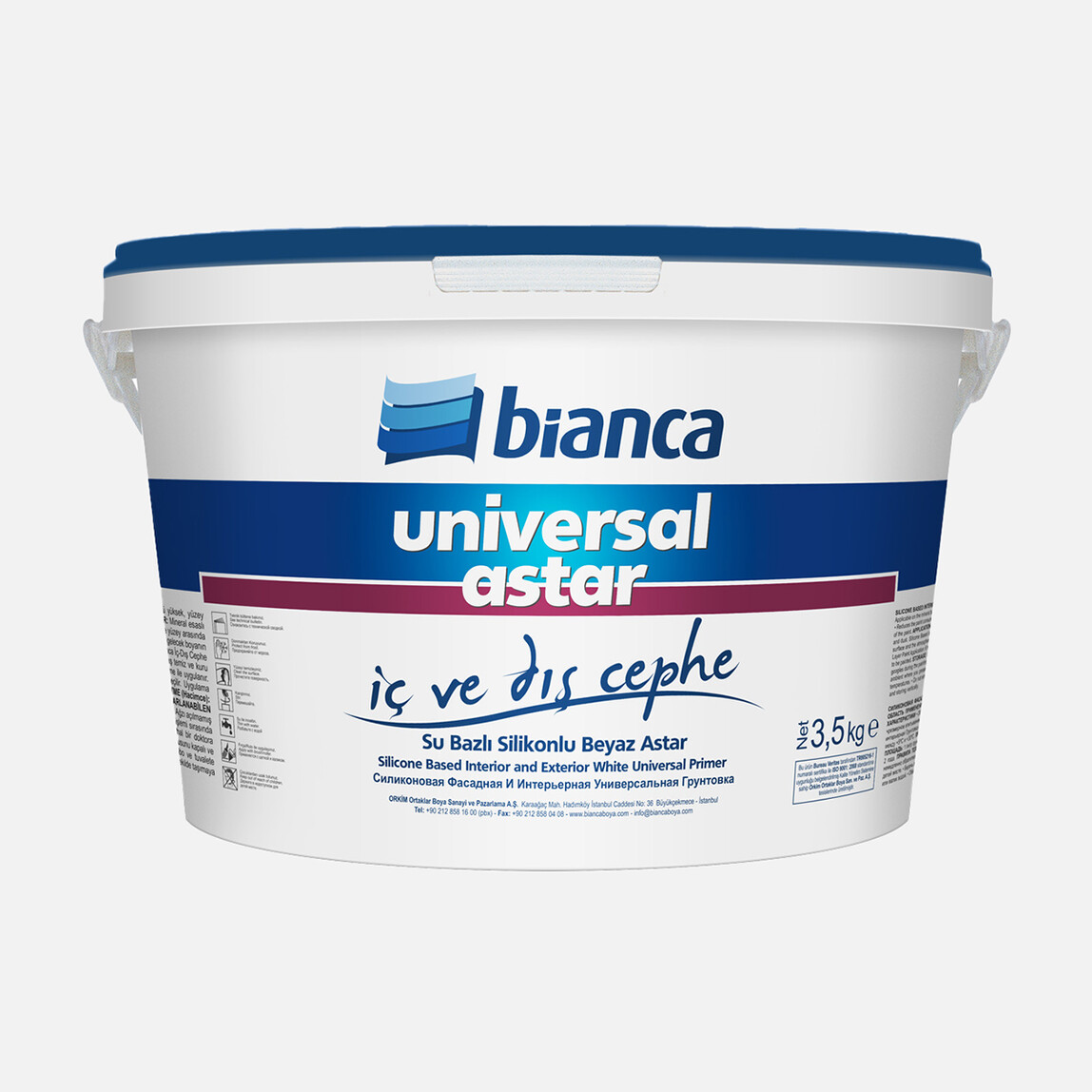    Bianca 3,5 KG Universal Silikonlu İç-Dış Astar  