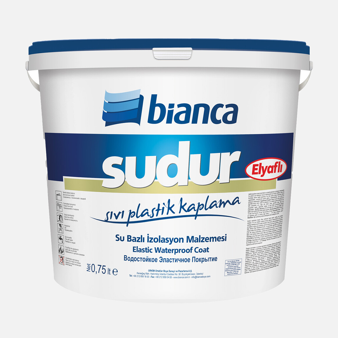    Bianca 0,75 Lt Elyaflı Su-Dur İzolasyon Malzemesi  