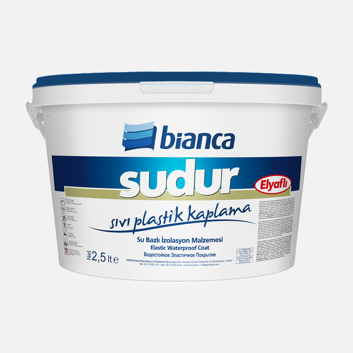    Bianca 2,5 L Elyaflı Su-Dur İzolasyon Malzemesi  