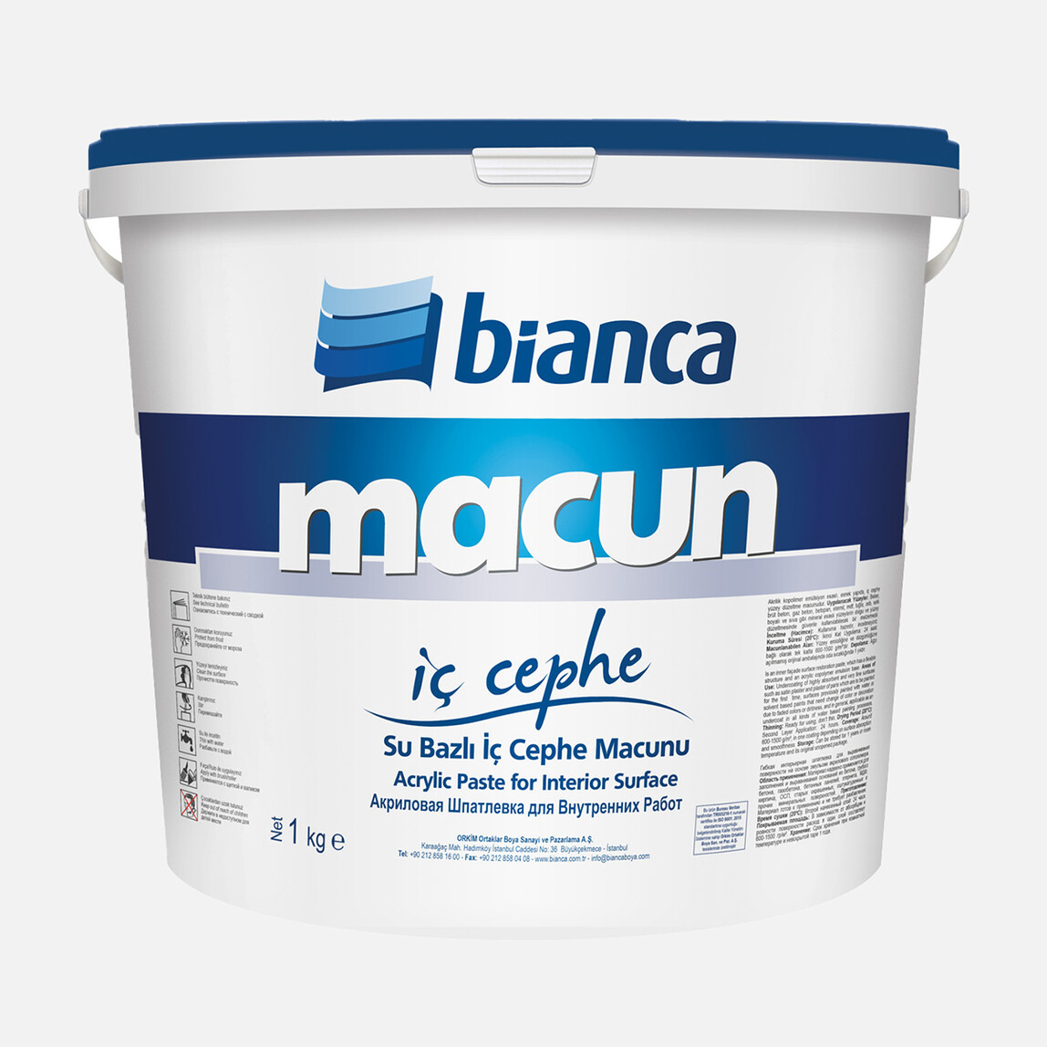    Bianca 1 KG İç Cephe Macunu  