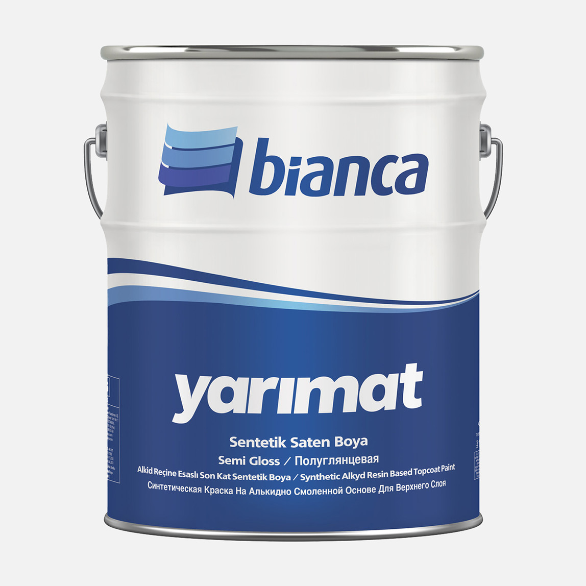    Bianca 15 L Yarı Mat Sentetik Boya Beyaz  