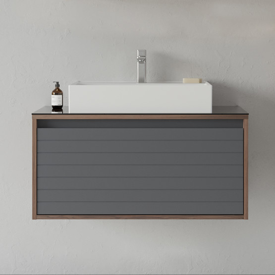Bonitobagno Prato 80 cm Banyo Dolabı Alt Modül Antrasit