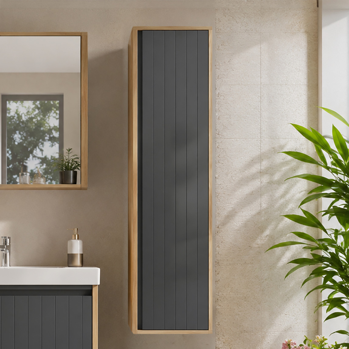    Bonitobagno Prato 40 cm Banyo Boy Dolabı Antrasit 